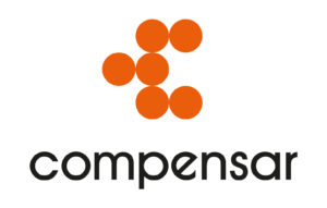 Logo Compensar vertical