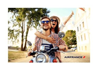 AF Couple riding a motorbike