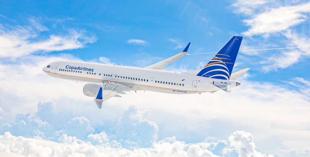 COPA Airlines Boeing 737 Max 9 photographed in the Republic of Panama on 1 September 2018 by Chad Slattery from Wolfe Air Aviation Learjet 25B.