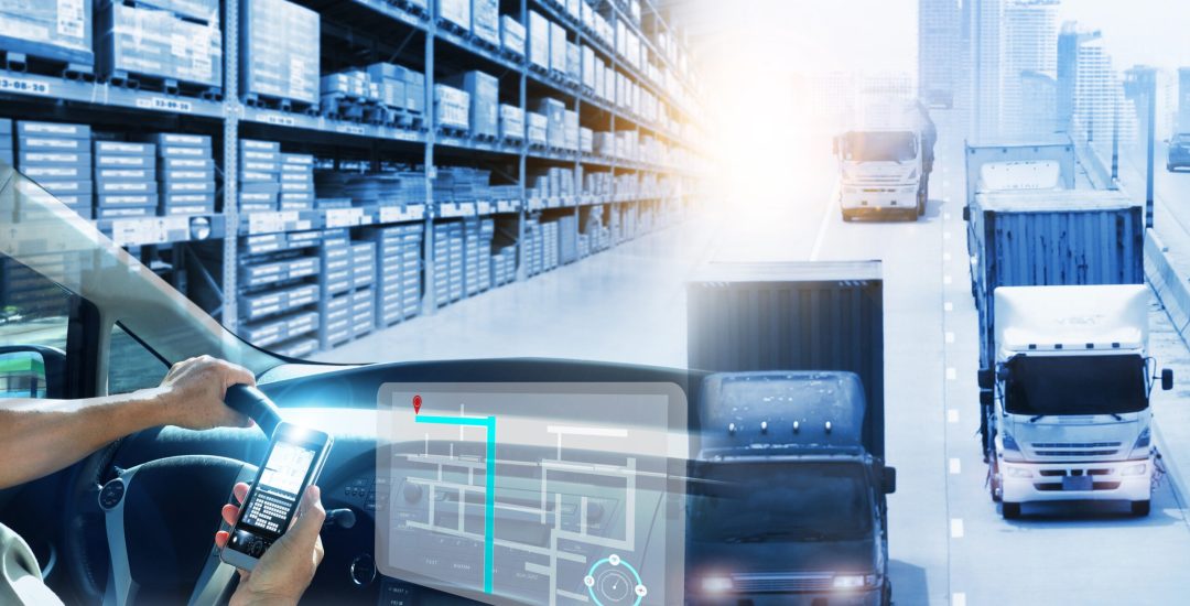 Double,Exposure,Of,Driver,Operator,Delivery,Industry,And,Logistics,Concept