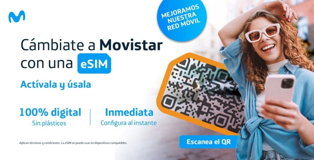 Con la eSIM, Movistar reduce más del 50% de plástico de un solo uso