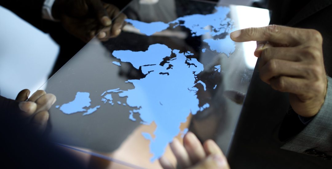 Business Team Global Business Planning Working Concept