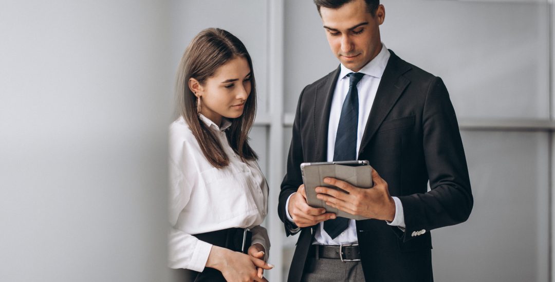 Bussiness people working in team in an office
