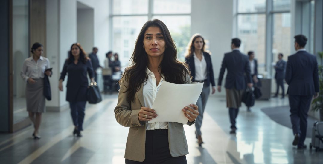 employee-working-with-document