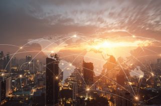 global-network-connectivity-modern-city-skyline-sunset