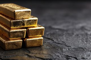 stack-gold-bars-dark-background