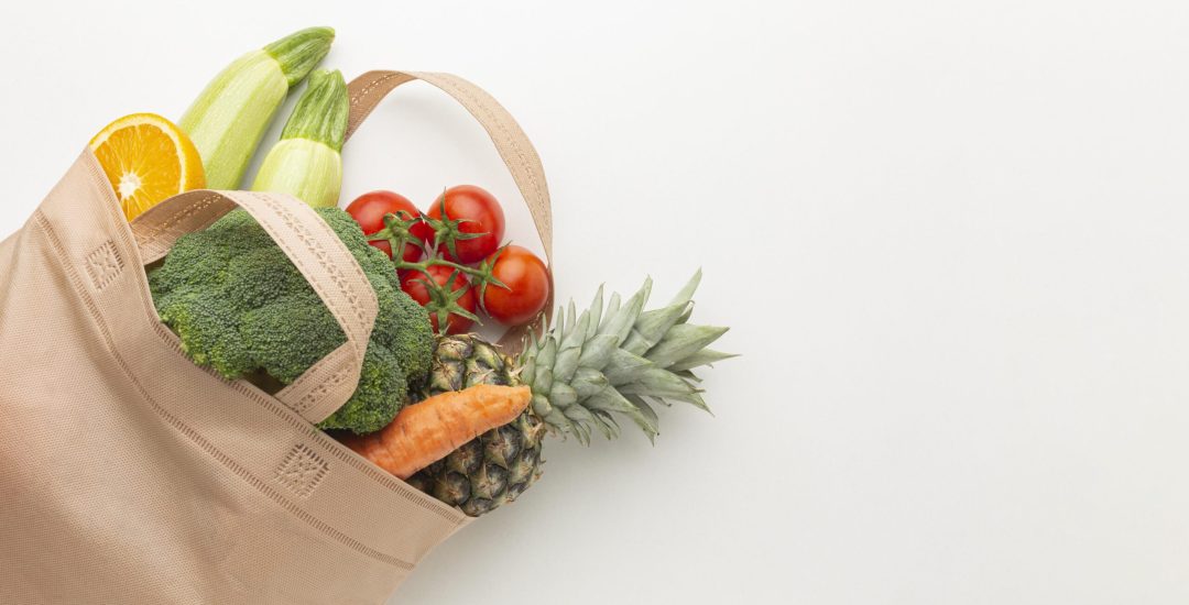 top-view-vegetables-and-fruits-in-bag